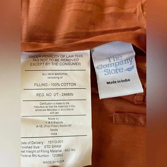 The Company Store pillow sham pair - Picture 6 of 8